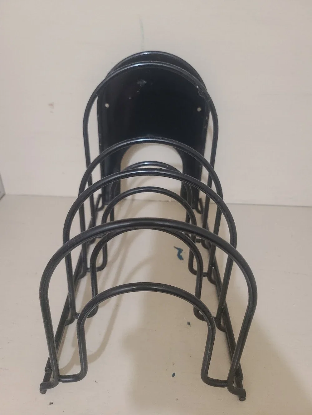 Cuisinel Pan Organizer for Cast Iron Skillets, Griddles, 5-Tier Rack, Black 12.2